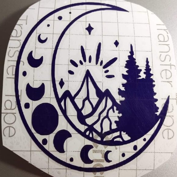 Wilderness Moon Car Decal - Picture 1 of 1